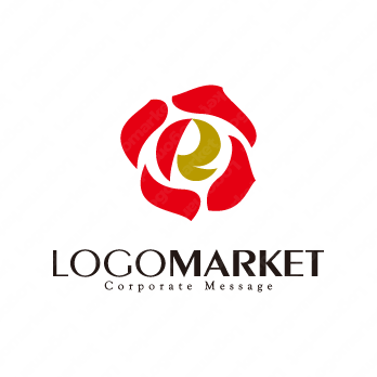 Rと花とフレッシュのロゴ