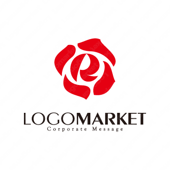 Rと花とフレッシュのロゴ