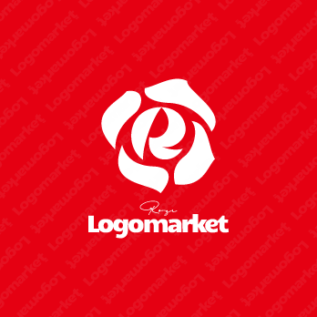 Rと花とフレッシュのロゴ