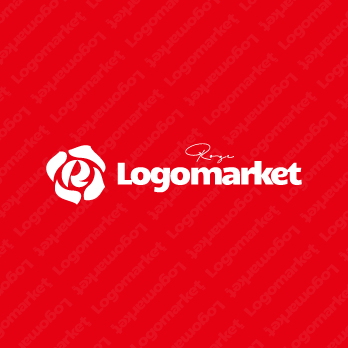 Rと花とフレッシュのロゴ