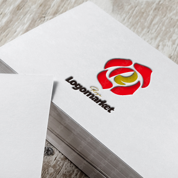 Rと花とフレッシュのロゴ