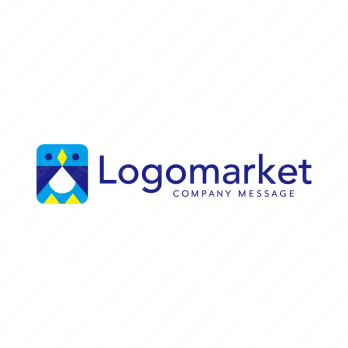 ペンギンとユニークと親しみやすいのロゴ