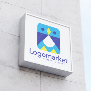 ペンギンとユニークと親しみやすいのロゴ