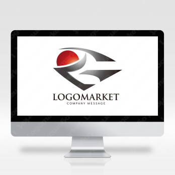 Gと刀とシャープのロゴ