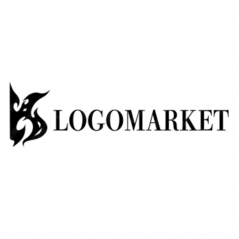 Kと曲線とアルファベットのロゴ