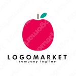 林檎と果物とフルーツのロゴ
