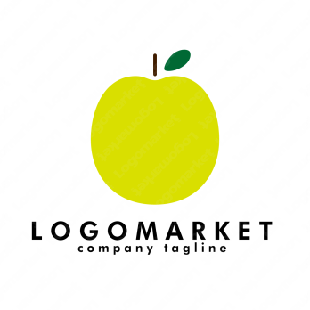 林檎と果物とフルーツのロゴ