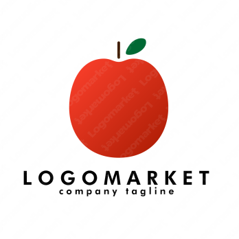 林檎と果物とフルーツのロゴ