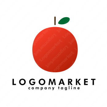 林檎と果物とフルーツのロゴ