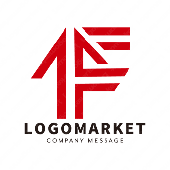 Fと矢印と上昇のロゴ