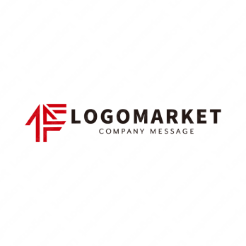 Fと矢印と上昇のロゴ