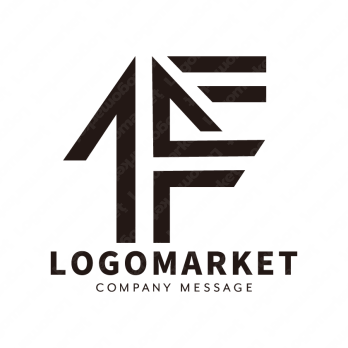 Fと矢印と上昇のロゴ