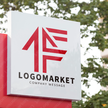 Fと矢印と上昇のロゴ