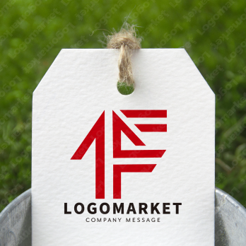 Fと矢印と上昇のロゴ