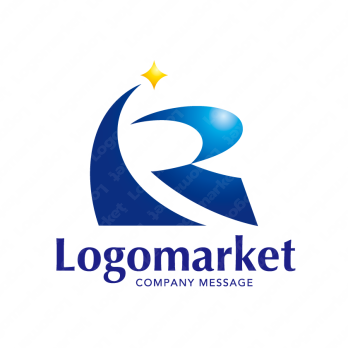 Rと星と成功のロゴ