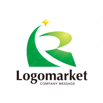 Rと星と成功のロゴ