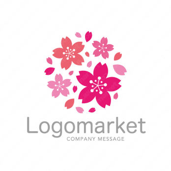 桜と優しいと癒しのロゴ