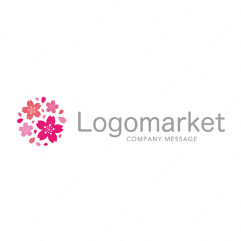 桜と優しいと癒しのロゴ