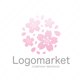 桜と優しいと癒しのロゴ