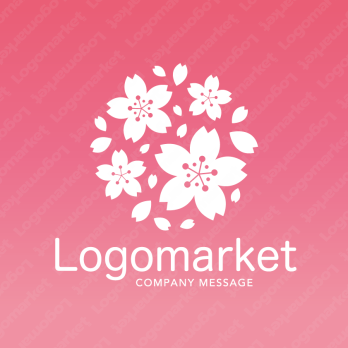 桜と優しいと癒しのロゴ