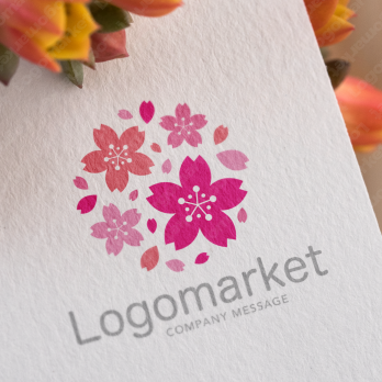 桜と優しいと癒しのロゴ