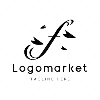 fとFと桜のロゴ