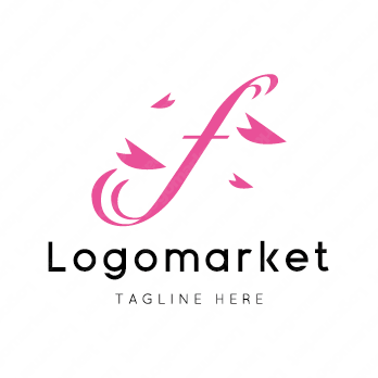 fとFと桜のロゴ