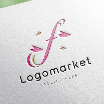 fとFと桜のロゴ