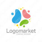 ３とコミュニケーションと優しさのロゴ