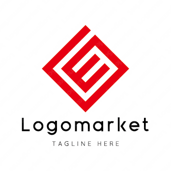 Eとeと菱形のロゴ