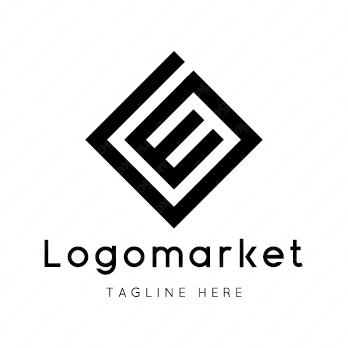 Eとeと菱形のロゴ