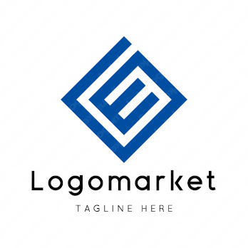 Eとeと菱形のロゴ