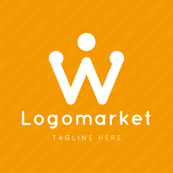 Wとwと人のロゴ