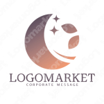 夜明けと月と円のロゴ