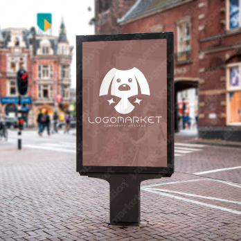 犬とペットとキャラクターのロゴ