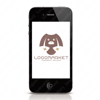 犬とペットとキャラクターのロゴ