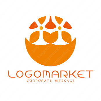 木の実と森と自然のロゴ