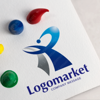 Aとaと虹のロゴ