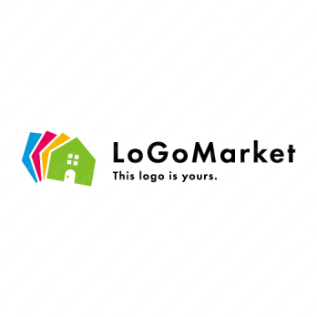 家とカードと4のロゴ