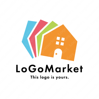 家とカードと4のロゴ