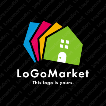 家とカードと4のロゴ