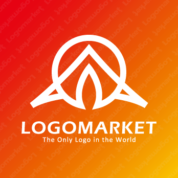 アウトドアとキャンプと灯火のロゴ