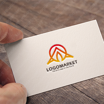 アウトドアとキャンプと灯火のロゴ