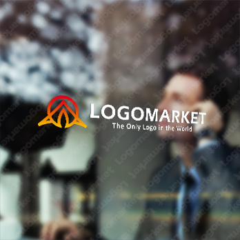 アウトドアとキャンプと灯火のロゴ