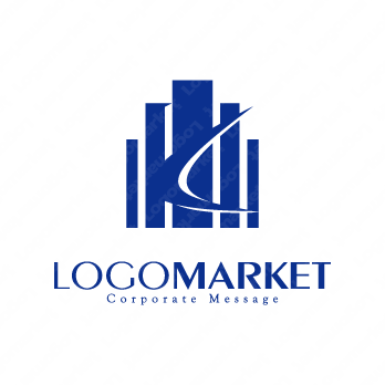 Kとモダン建築と先進性のロゴ