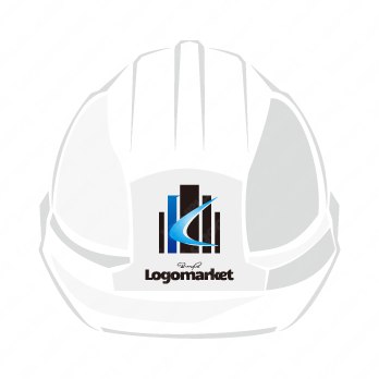 Kとモダン建築と先進性のロゴ