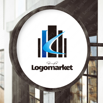 Kとモダン建築と先進性のロゴ