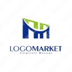 Mと未来を繋ぐとランドマークのロゴ