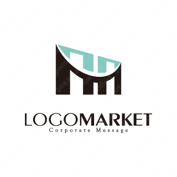 Mと未来を繋ぐとランドマークのロゴ