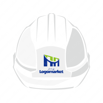 Mと未来を繋ぐとランドマークのロゴ